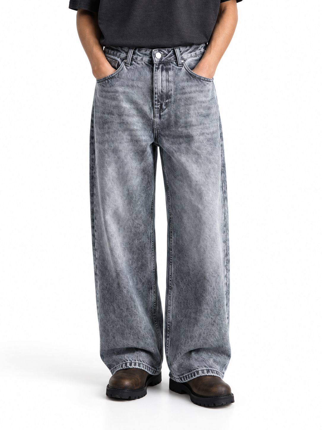 Salt and Pepper Grey Regular Fit Jeans